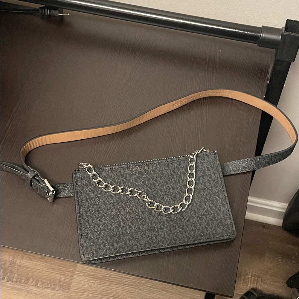 MK Black Chain belt Bag